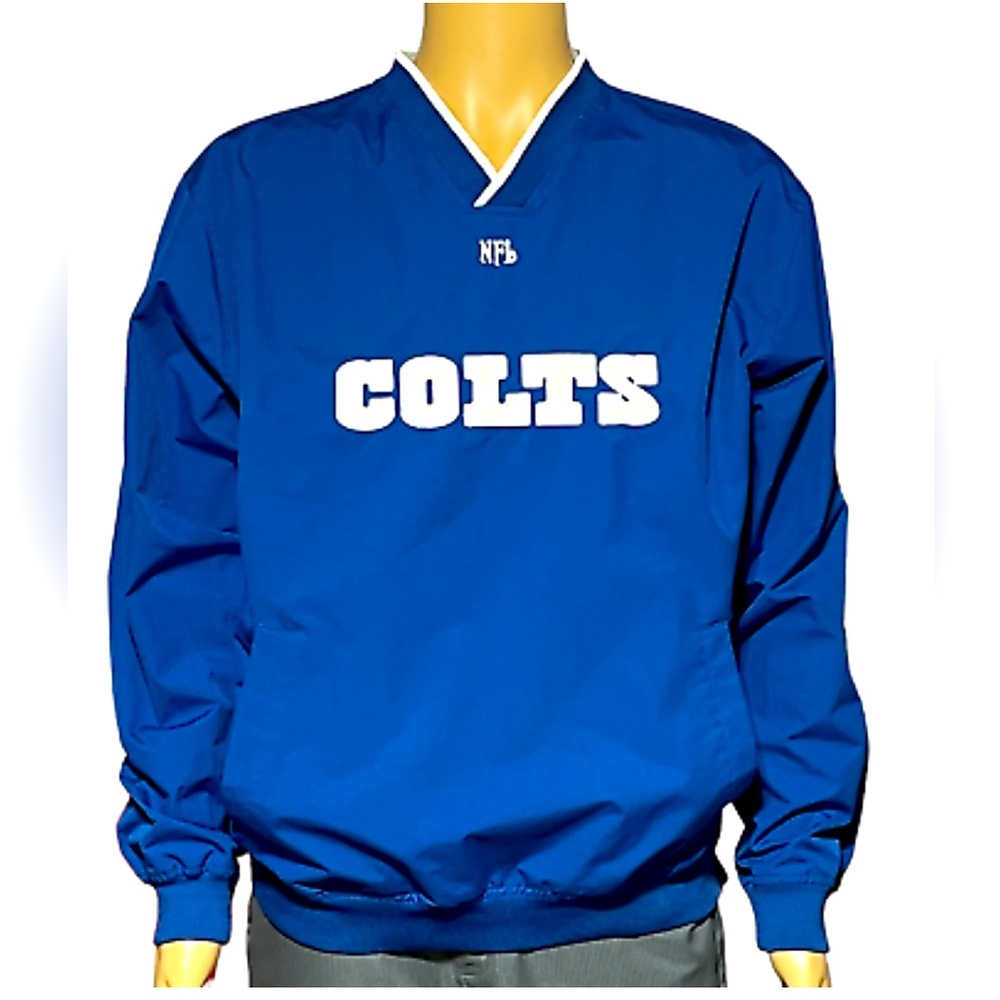 Indianapolis Colts NFL Apparel Windbreaker  w/Kangaroo Lined‎ front pocket XL